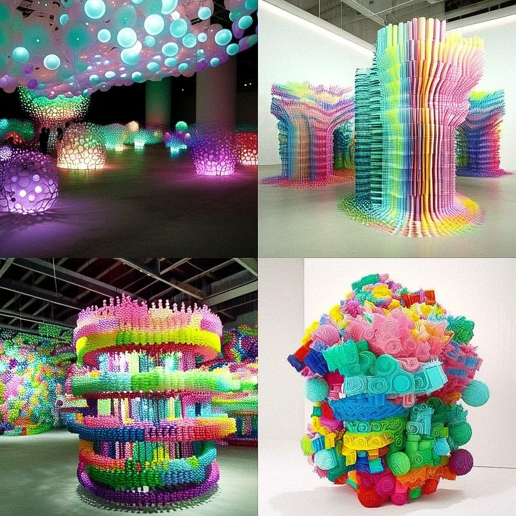 Choi Jeong-Hwa style, Midjourney Niji 4, render 1 of 4