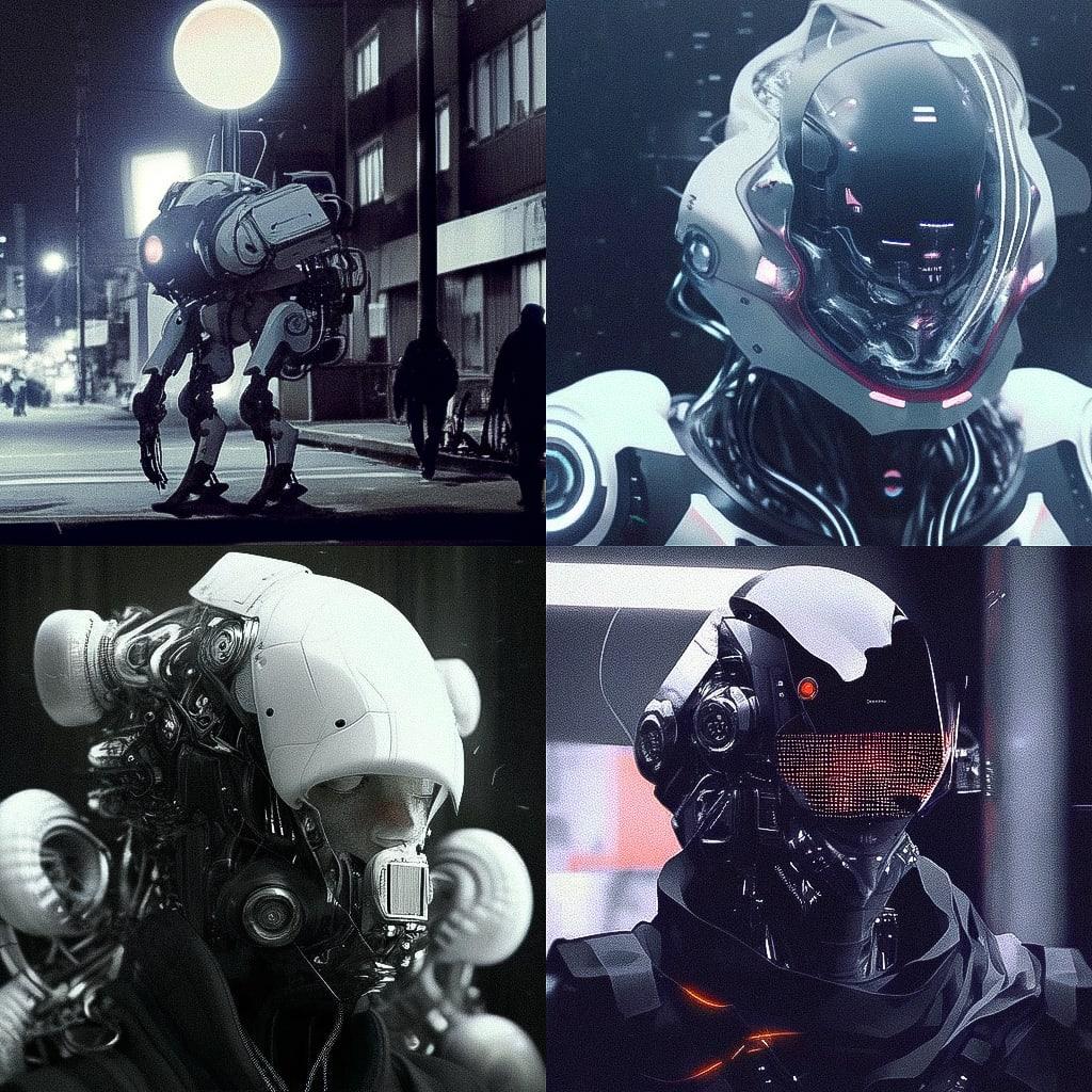 Chris Cunningham style, Midjourney Niji 4, render 1 of 4