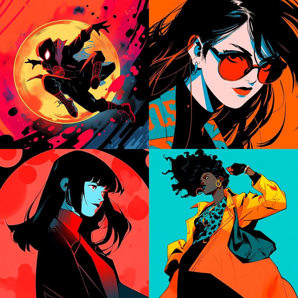 Chris Samnee style, Midjourney Niji 5, render 1 of 4