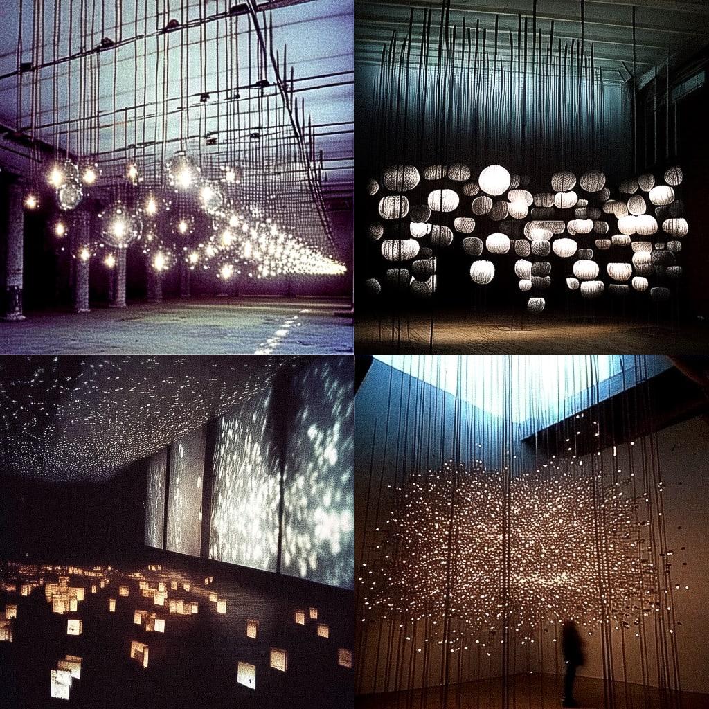 Christian Boltanski style, Midjourney Niji 4, render 1 of 4