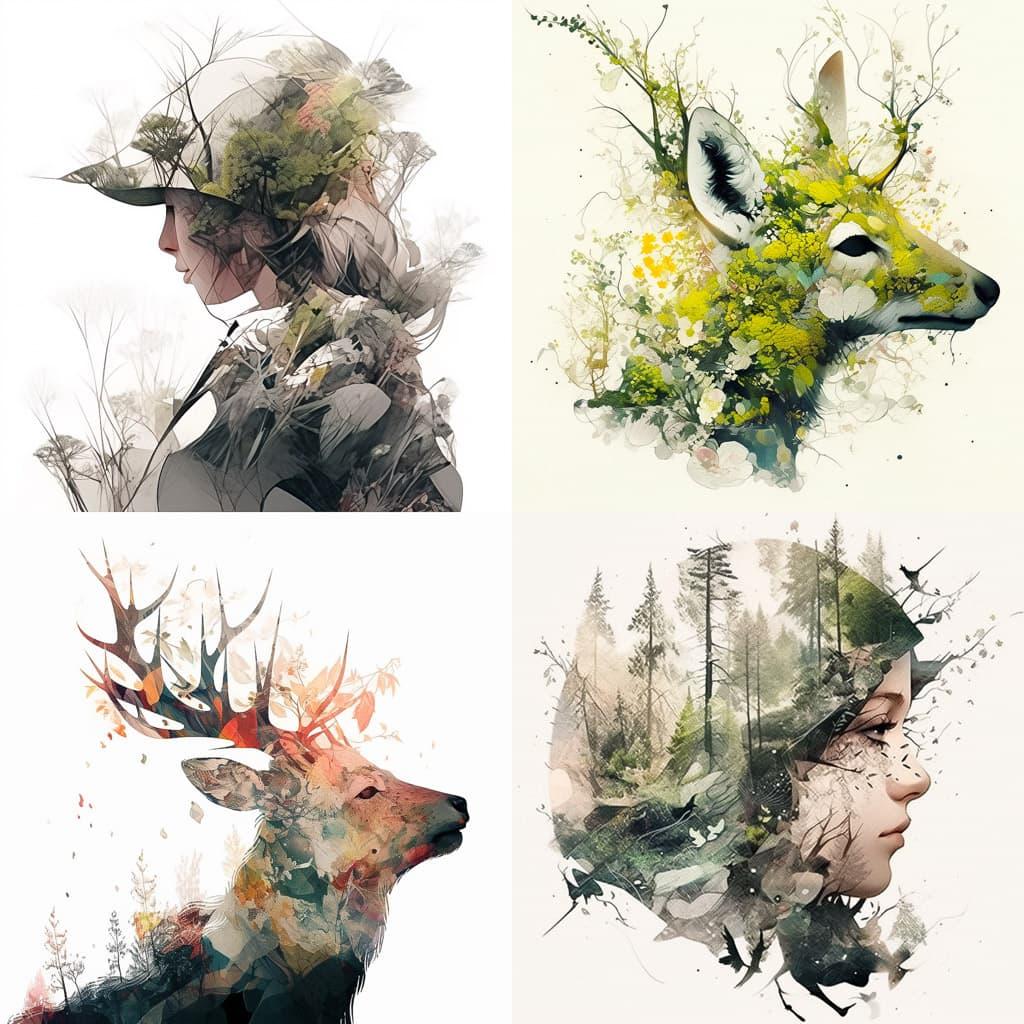 Christoffer Relander style, Midjourney Niji 5, render 1 of 4