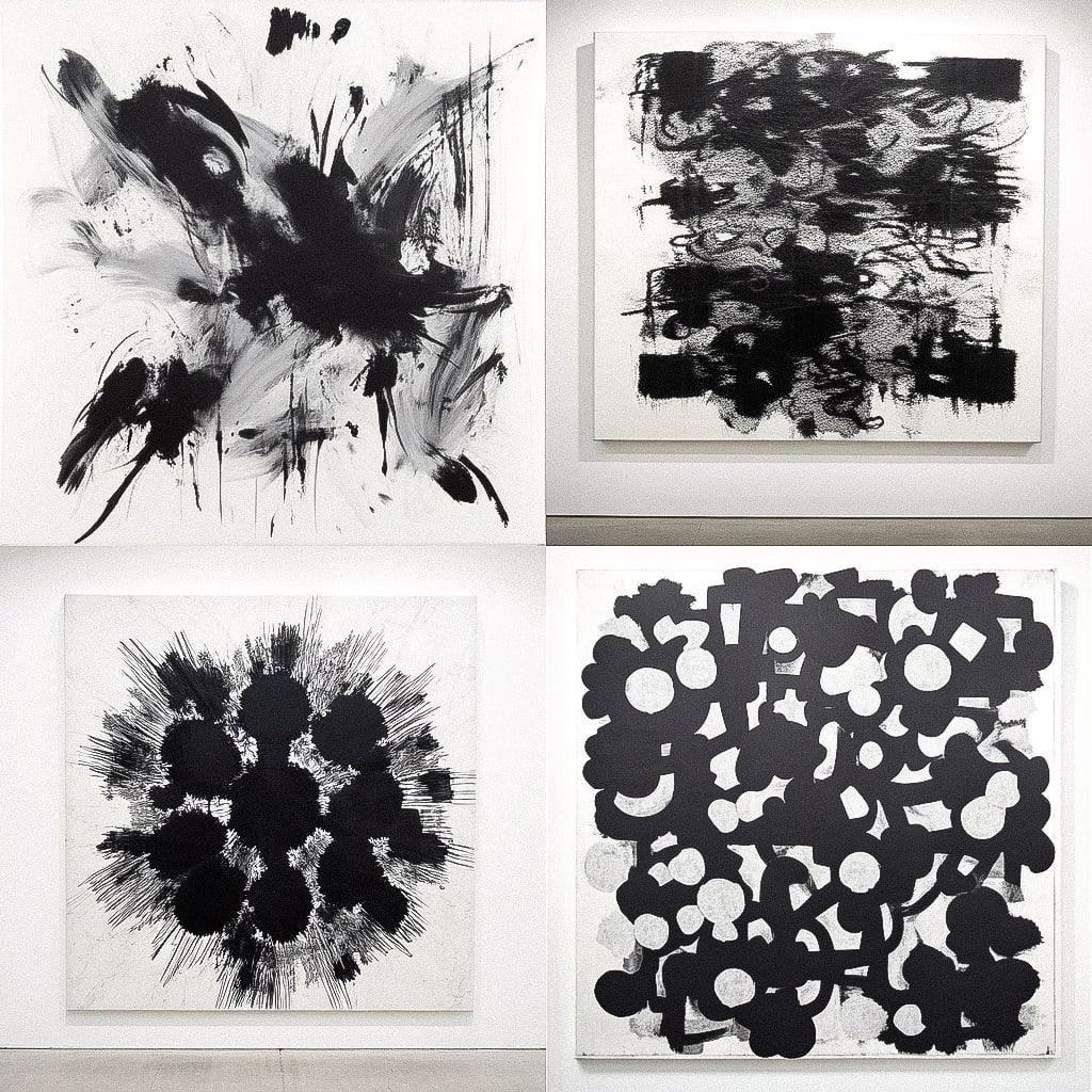 Christopher Wool style, Midjourney Niji 4, render 1 of 4
