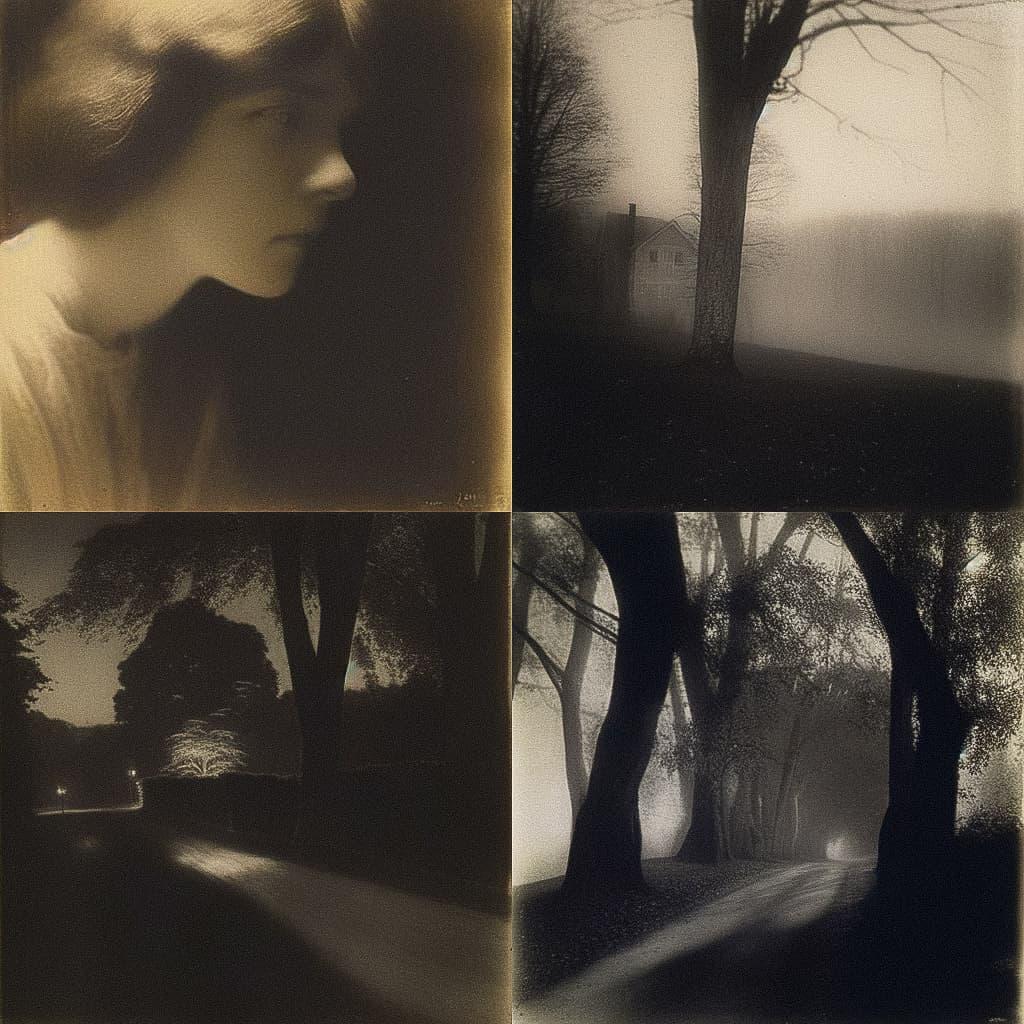 Clarence H. White style, Midjourney Niji 5, render 1 of 4
