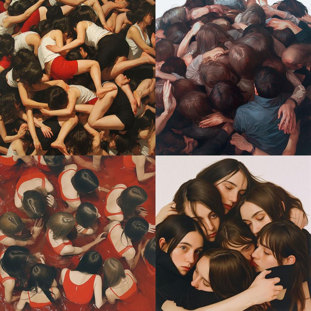 Claudia Rogge style, Midjourney Niji 6, render 1 of 4