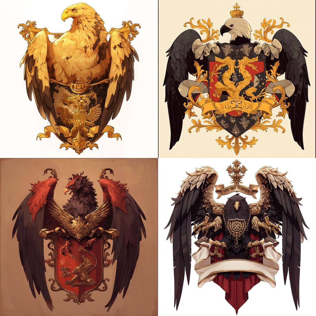 Coat of Arms style, Midjourney Niji 6, render 1 of 4