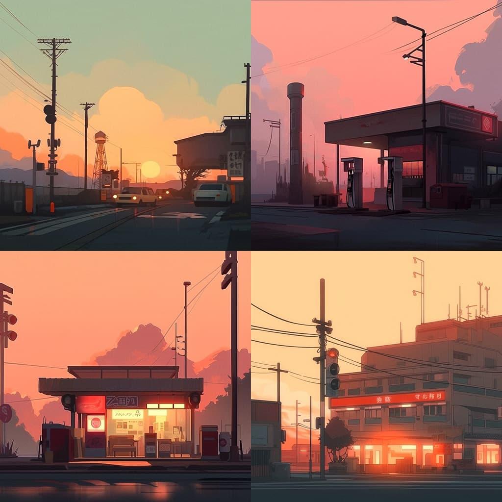 Cody Ellingham style, Midjourney Niji 5, render 1 of 4