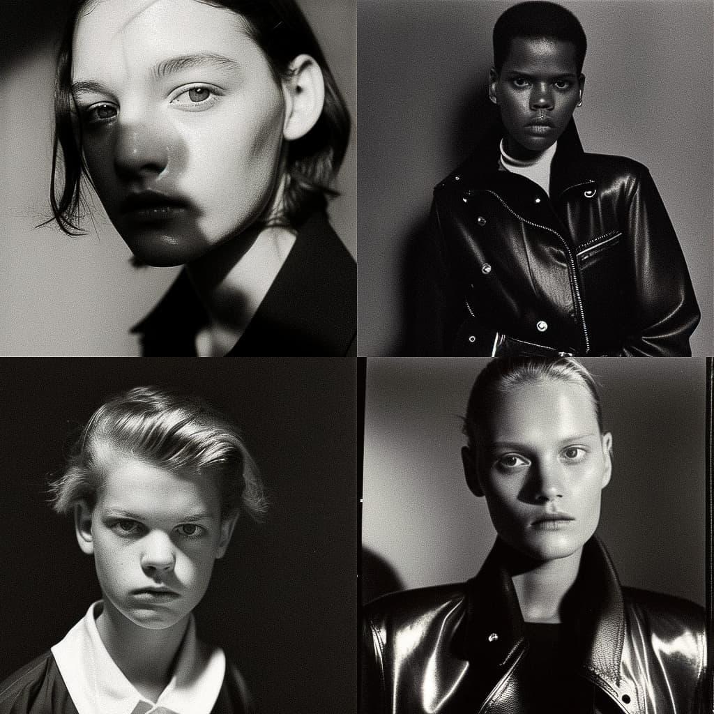 Collier Schorr style, Midjourney Niji 5, render 1 of 4
