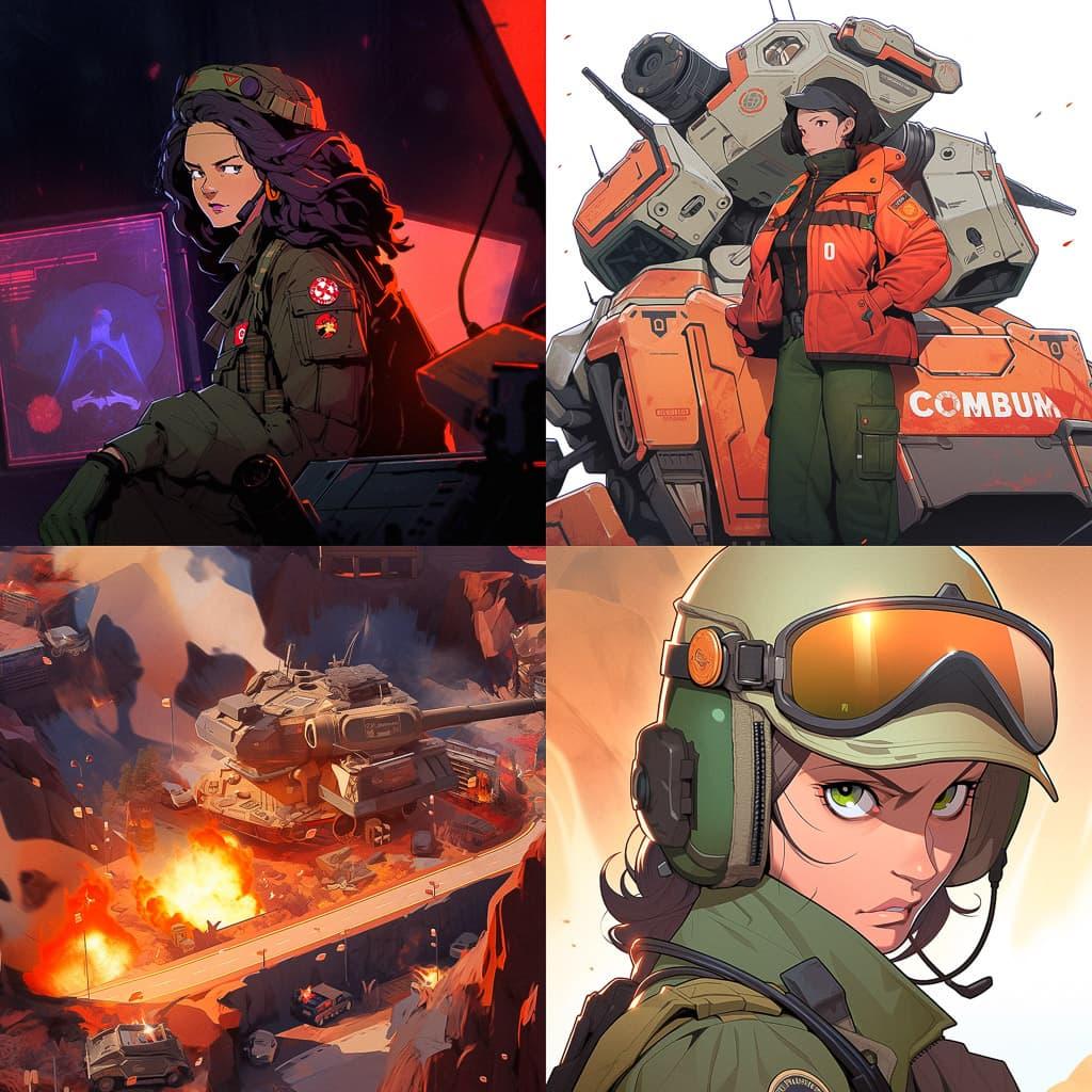 Command & Conquer style, Midjourney Niji 5, render 1 of 4