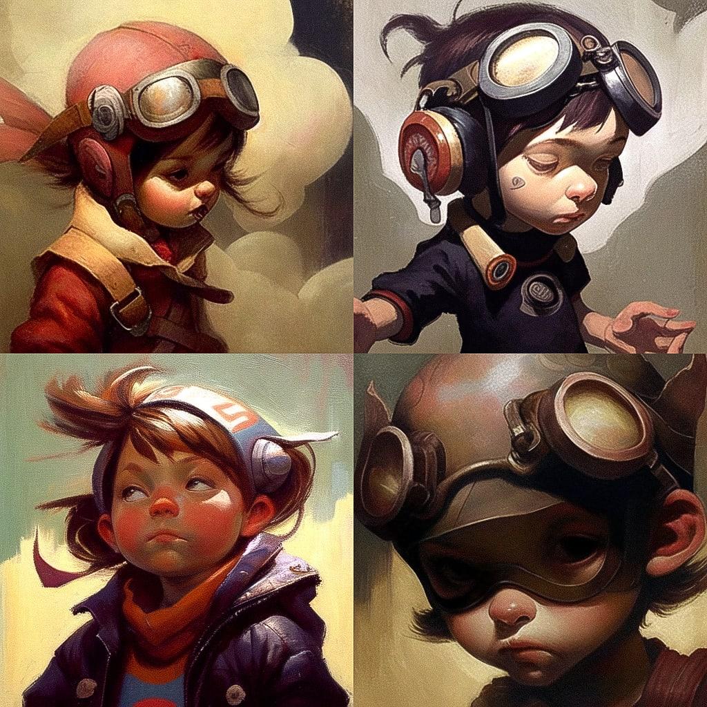 Craig Davison style, Midjourney Niji 4, render 1 of 4