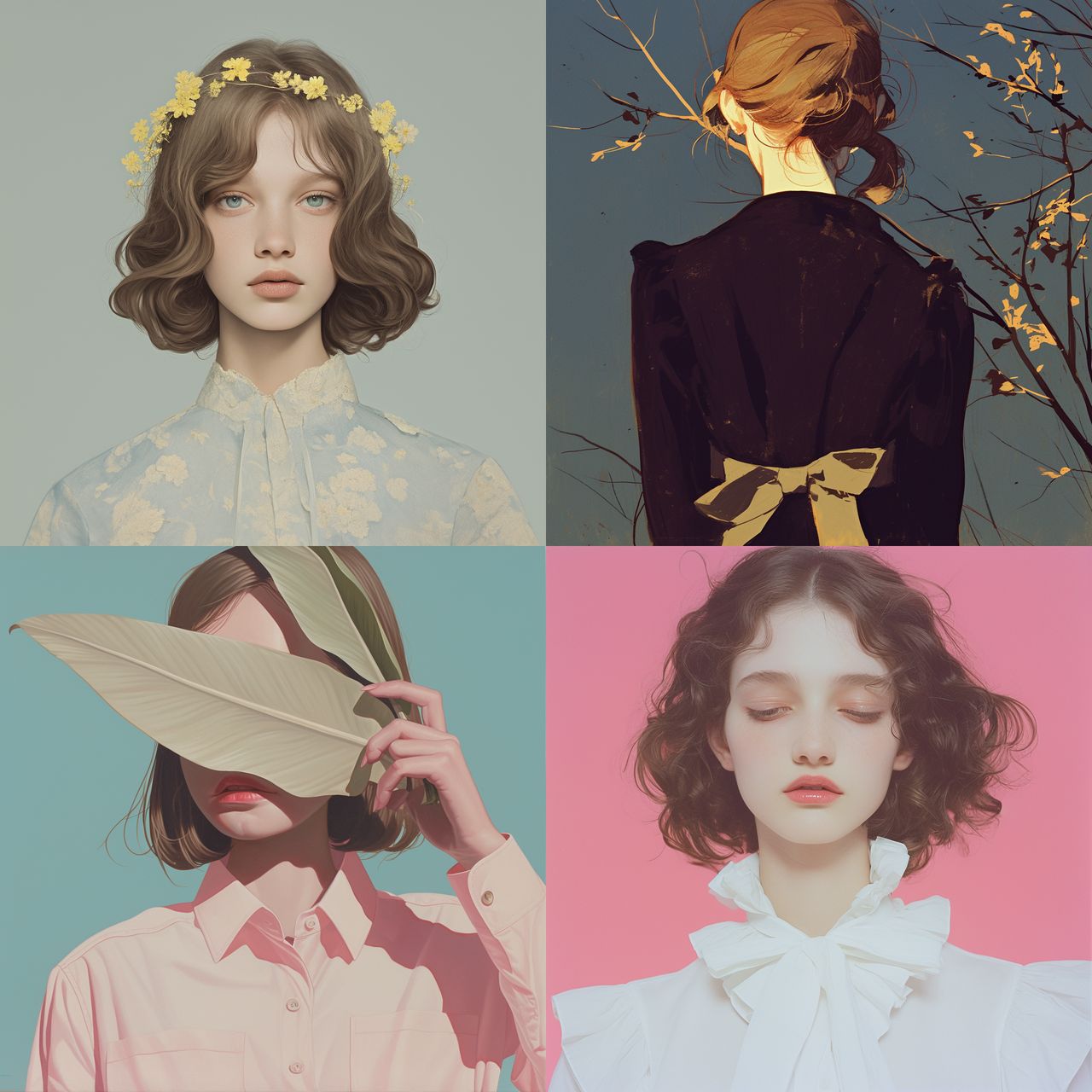 Cristina Coral style, Midjourney Niji 6, render 1 of 4
