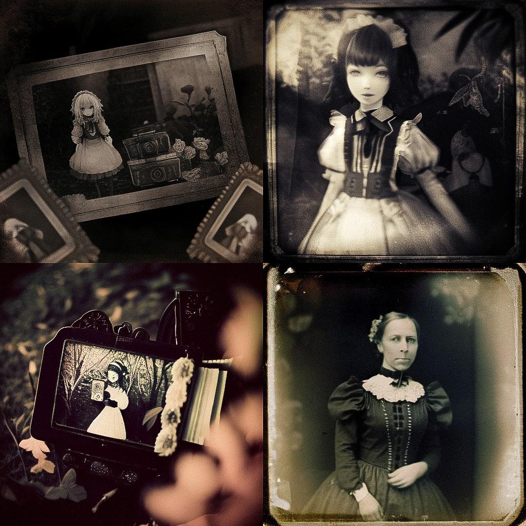 Daguerreotype style, Midjourney Niji 4, render 1 of 4