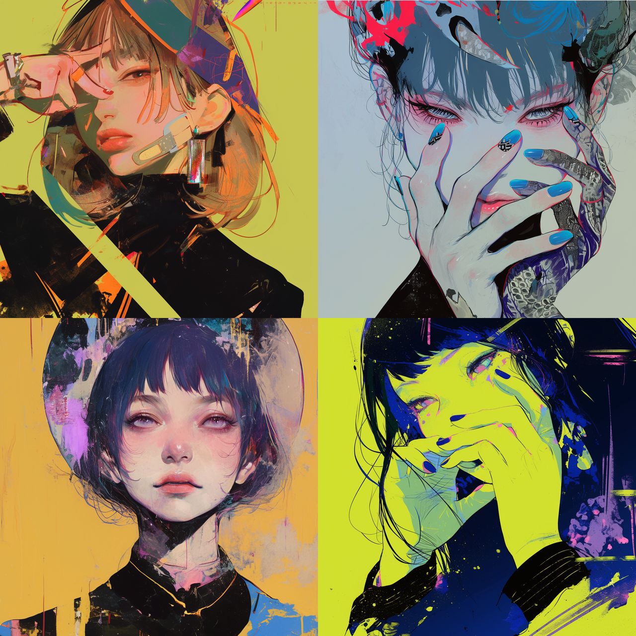 DAIN style, Midjourney Niji 6, render 1 of 4