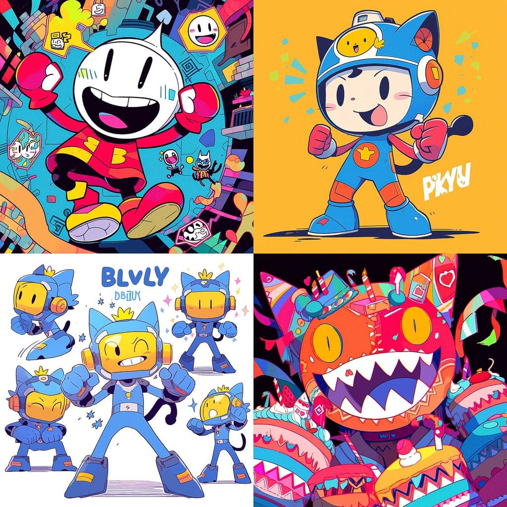 Dav Pilkey style, Midjourney Niji 5, render 1 of 4
