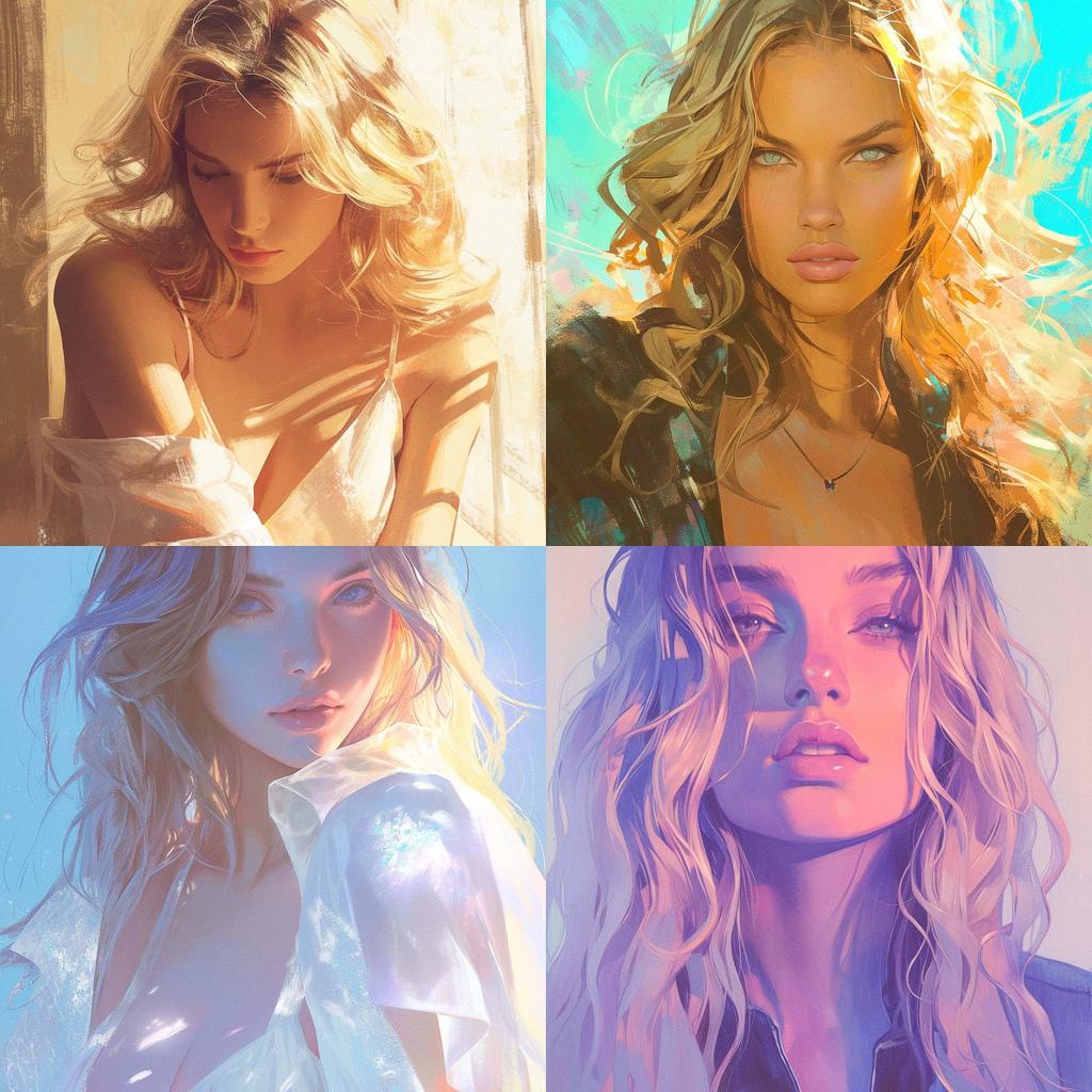 David Bellemere style, Midjourney Niji 6, render 1 of 4