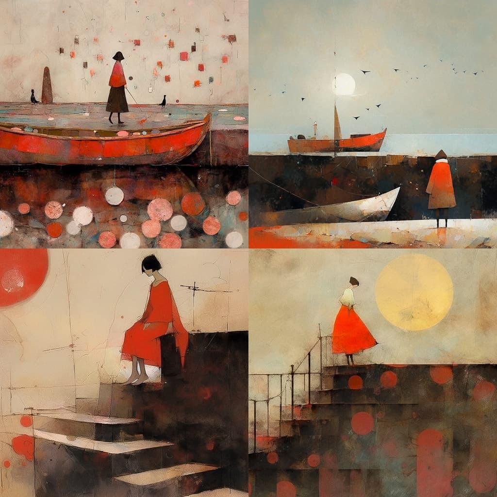 David Brayne style, Midjourney Niji 5, render 1 of 4