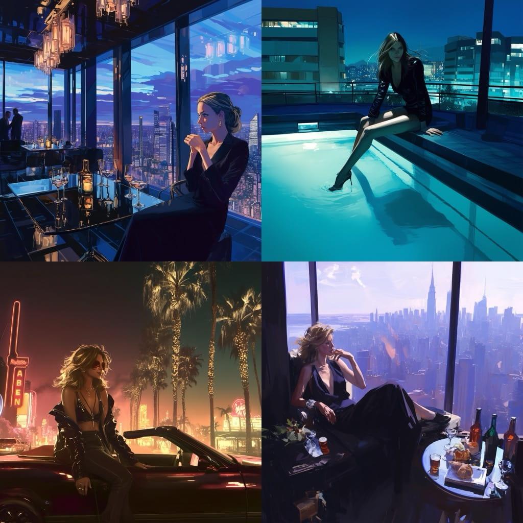 David Drebin style, Midjourney Niji 6, render 1 of 4