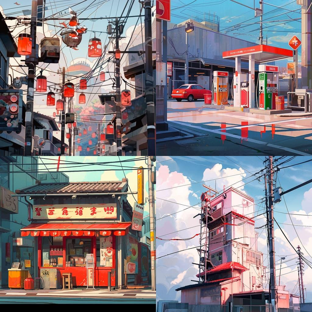 David Plowden style, Midjourney Niji 5, render 1 of 4