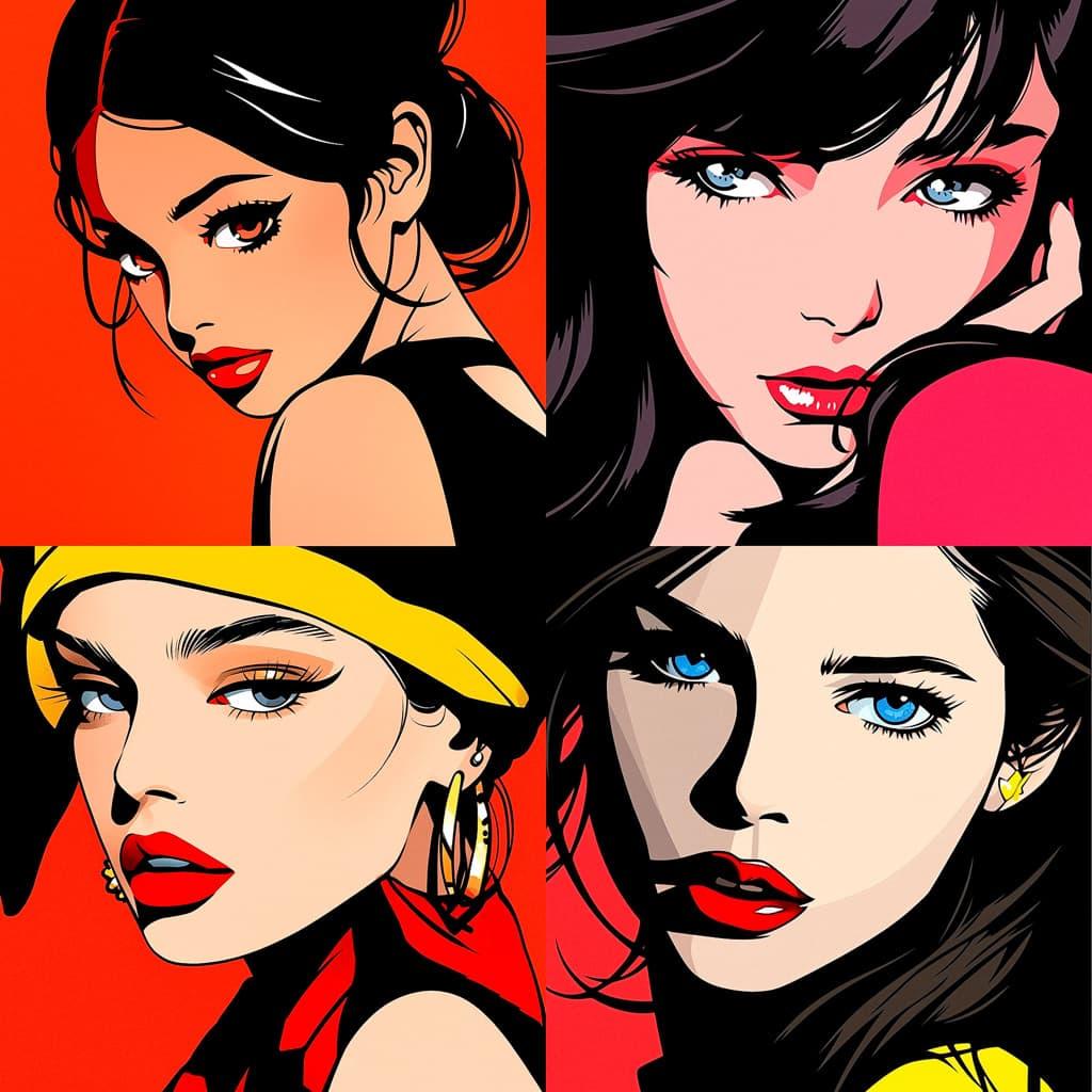 Deborah Azzopardi style, Midjourney Niji 5, render 1 of 4