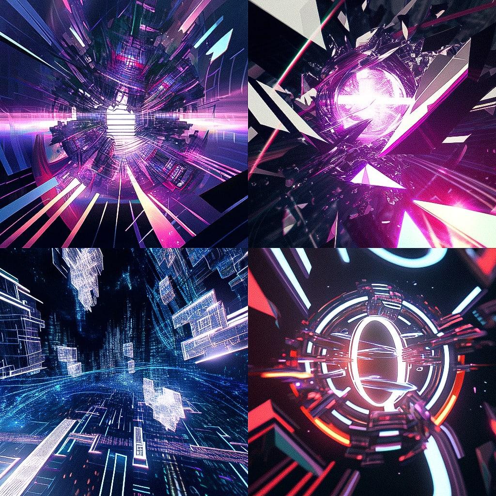 Deconstructivism style, Midjourney Niji 4, render 1 of 4