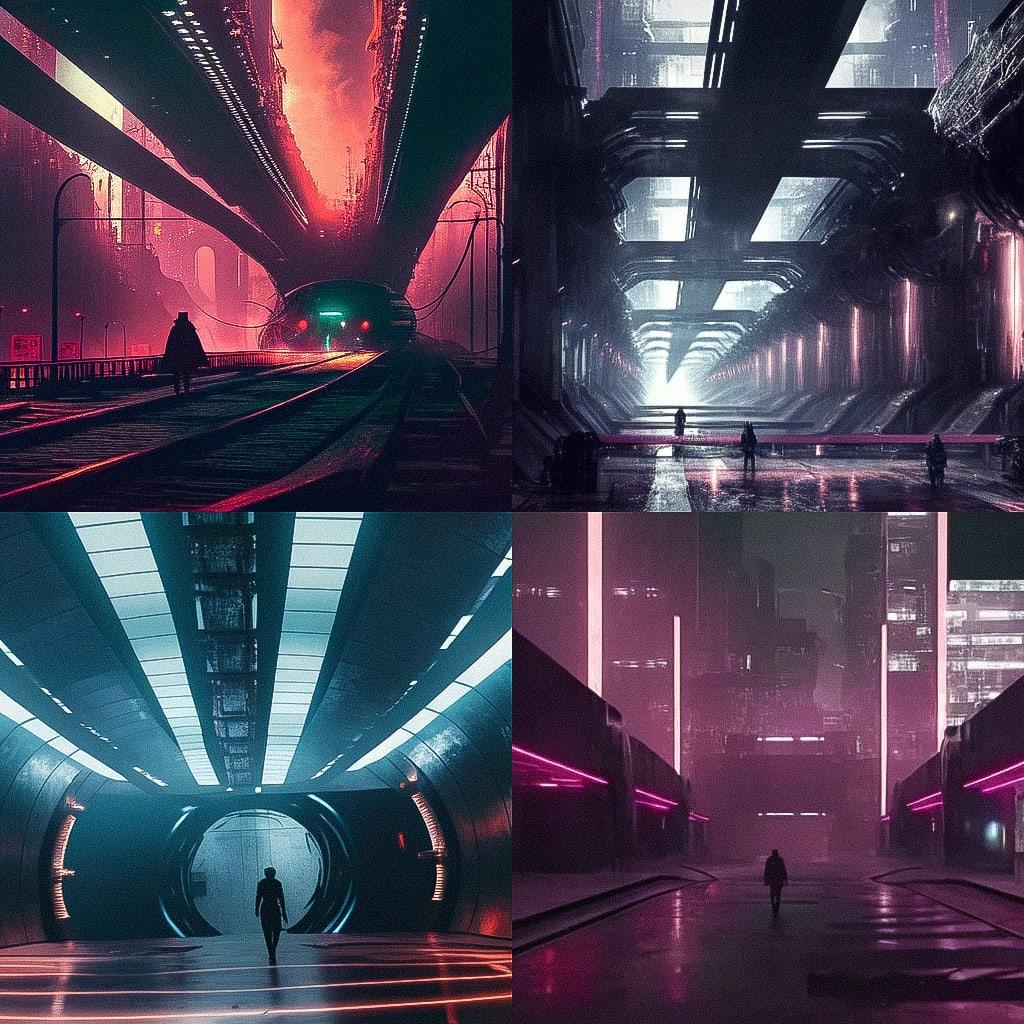 Denis Villeneuve style, Midjourney Niji 4, render 1 of 4