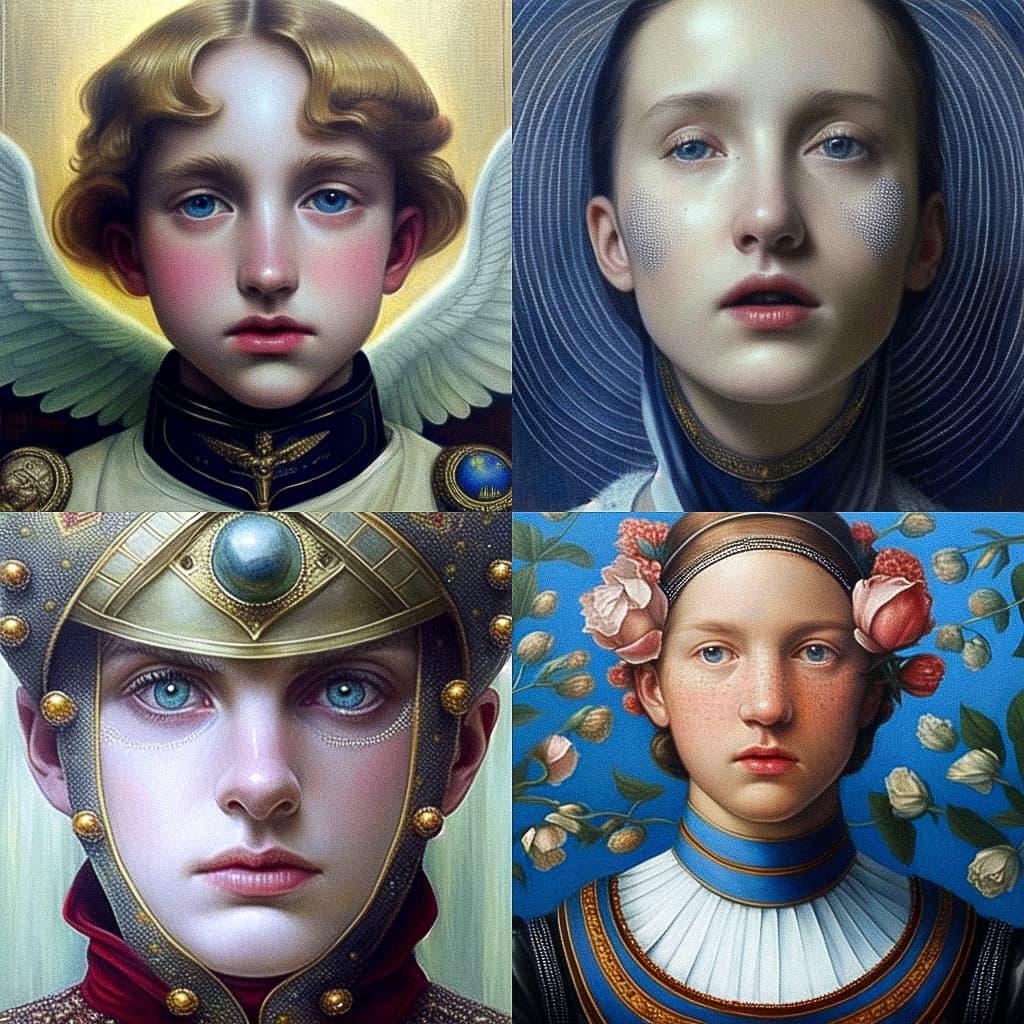 Dino Valls style, Midjourney Niji 5, render 1 of 4