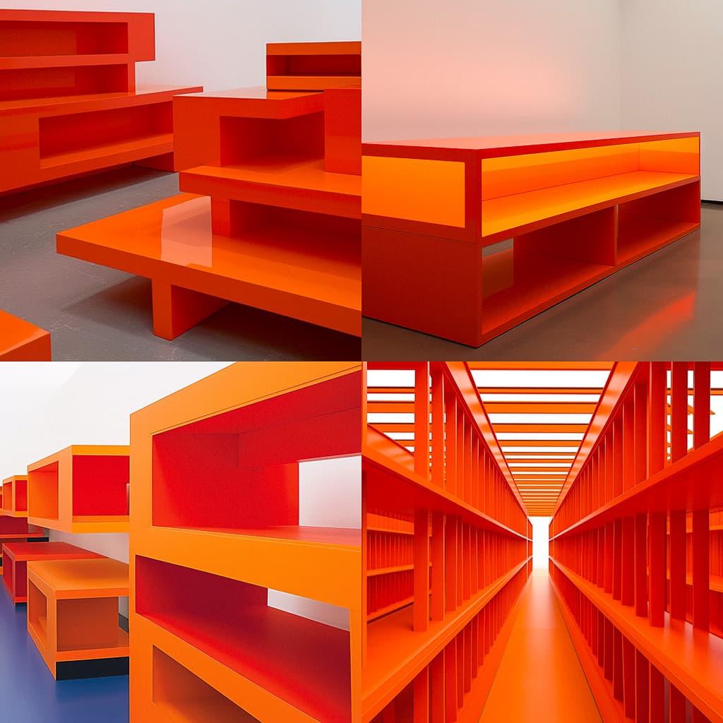 Donald Judd style, Midjourney Niji 5, render 1 of 4