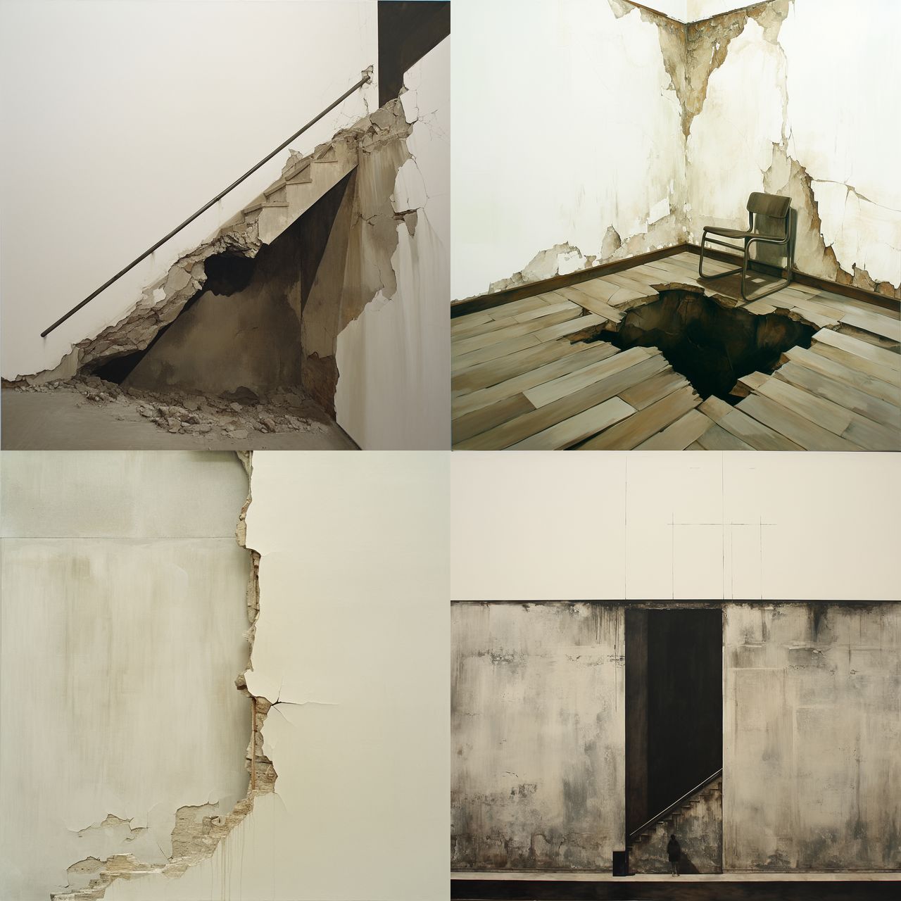 Doris Salcedo style, Midjourney Niji 6, render 1 of 4