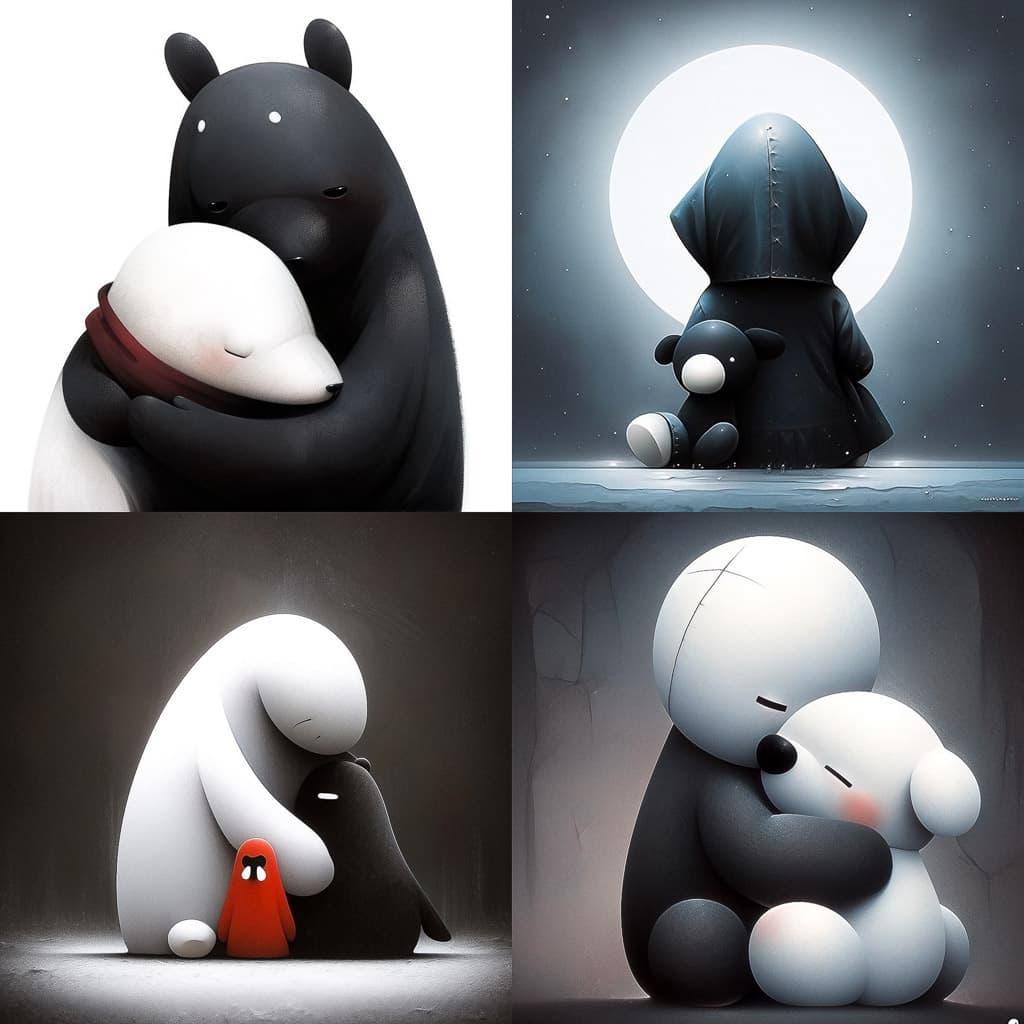 Doug Hyde style, Midjourney Niji 5, render 1 of 4