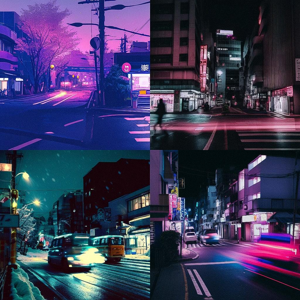 Dufaycolor photograph style, Midjourney Niji 4, render 1 of 4