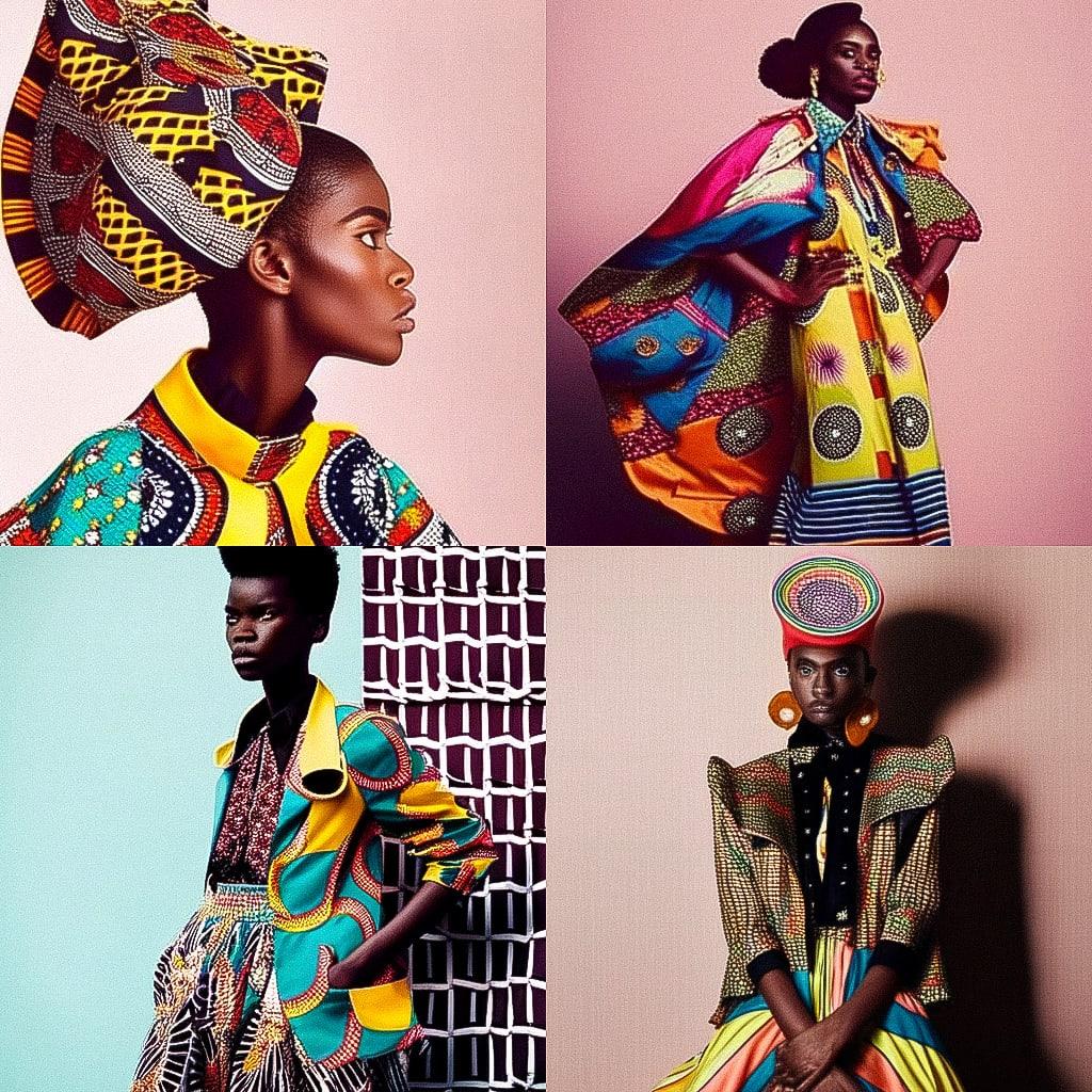 Duro Olowu style, Midjourney Niji 4, render 1 of 4