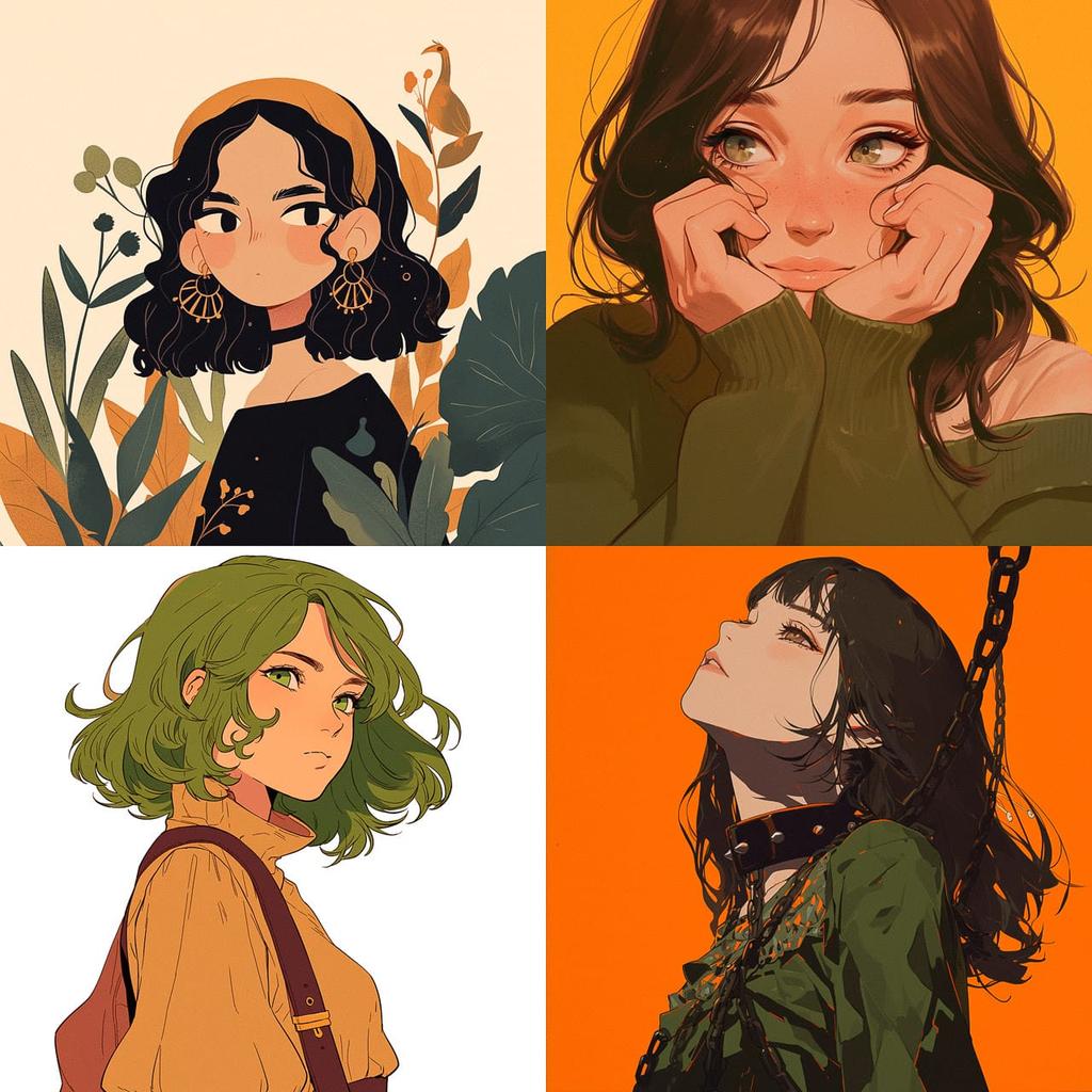 Earthy tones style, Midjourney Niji 6, render 1 of 4