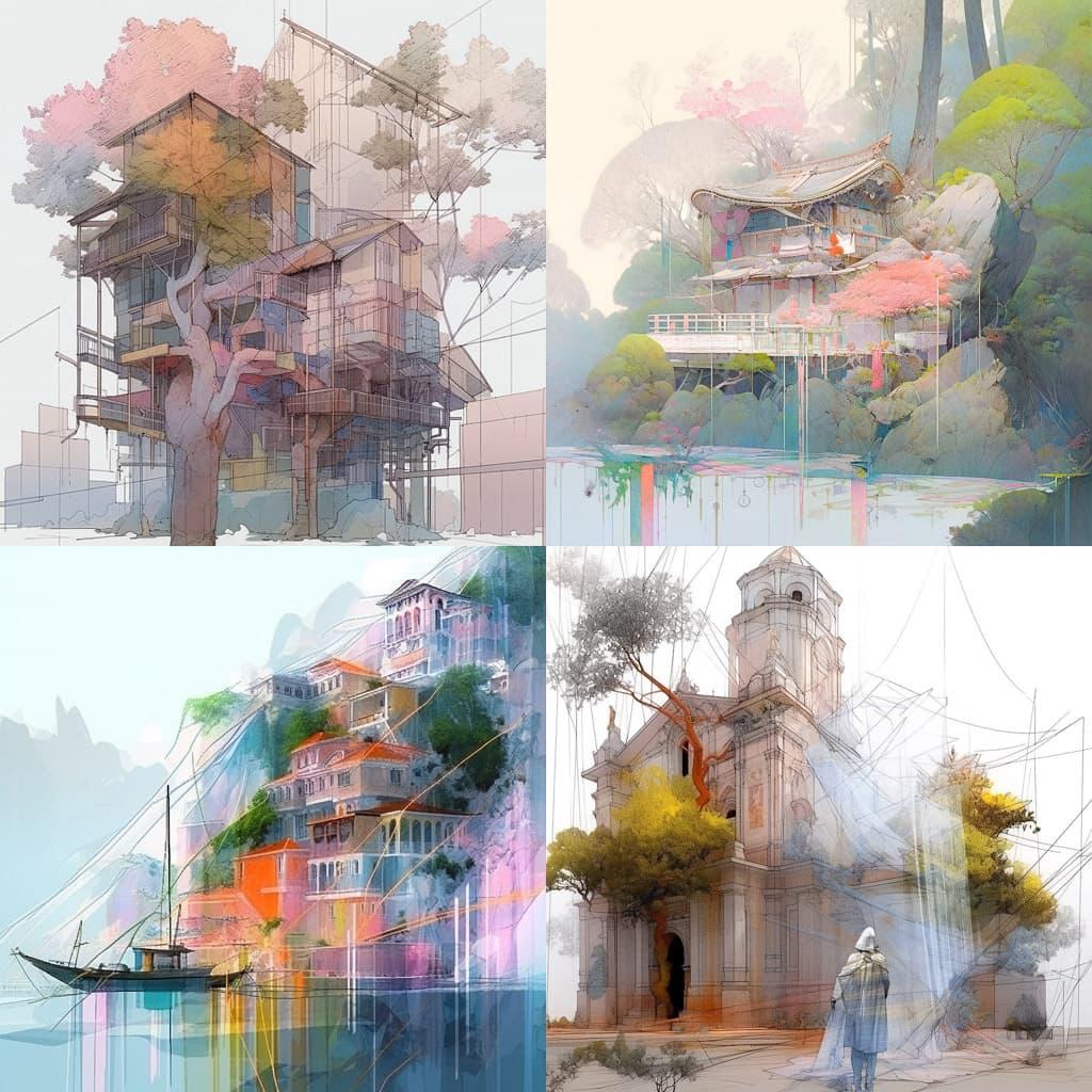 Edoardo Tresoldi style, Midjourney Niji 5, render 1 of 4