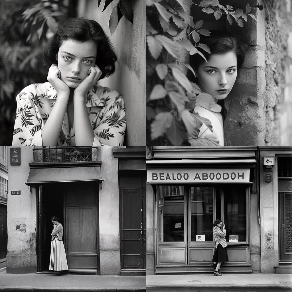 Edouard Boubat style, Midjourney Niji 5, render 1 of 4
