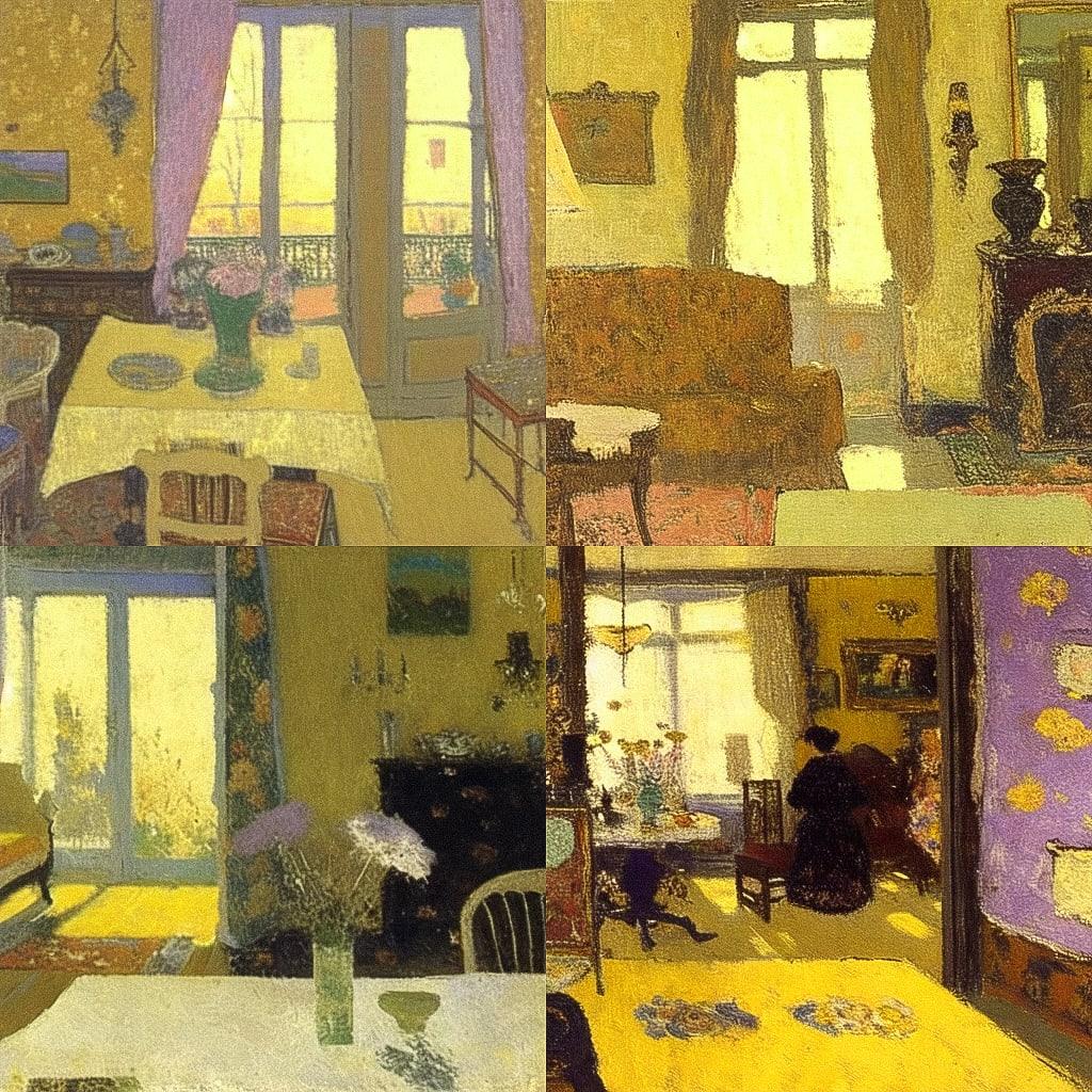 Edouard Vuillard style, Midjourney Niji 4, render 1 of 4