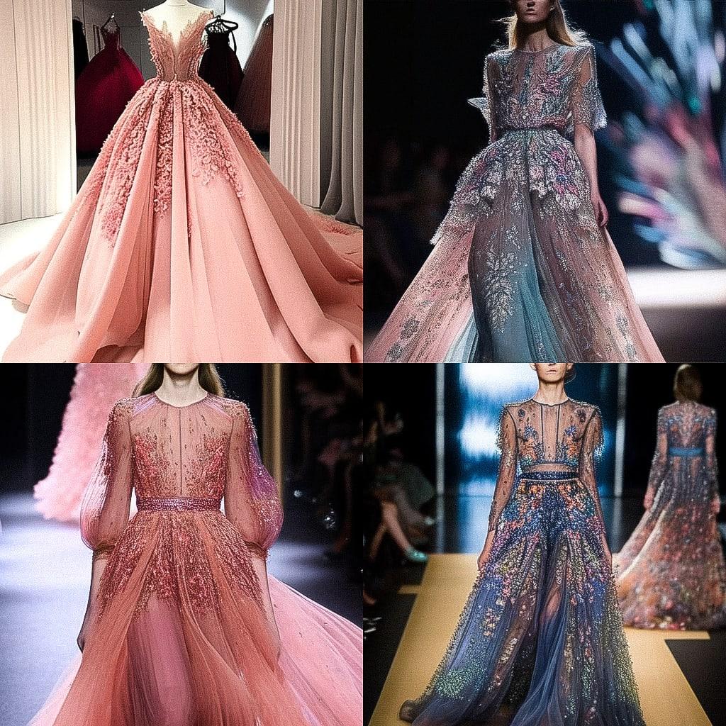 Elie Saab style, Midjourney Niji 4, render 1 of 4