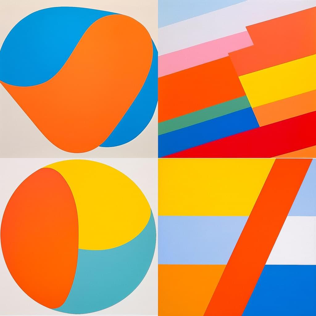 Ellsworth Kelly style, Midjourney Niji 5, render 1 of 4