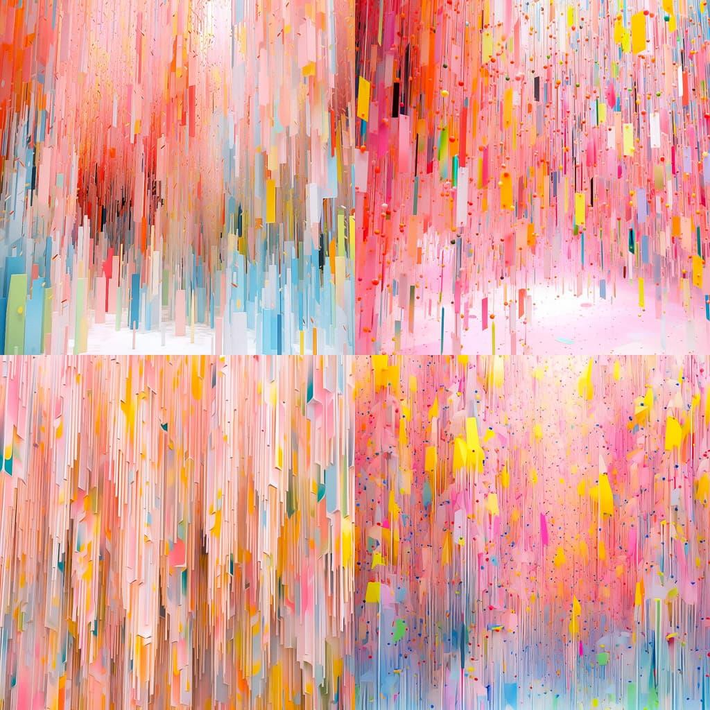 Emmanuelle Moureaux style, Midjourney Niji 5, render 1 of 4