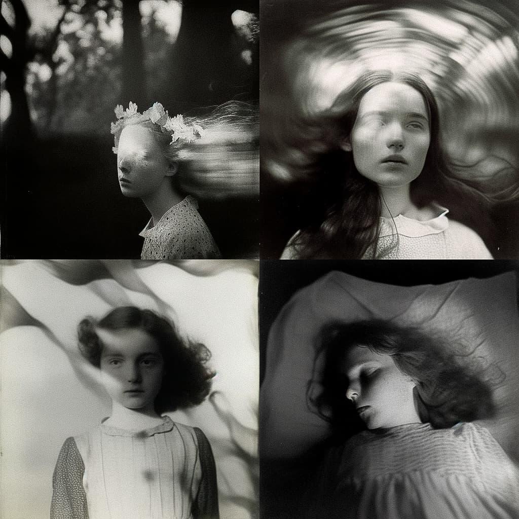 Emmet Gowin style, Midjourney Niji 5, render 1 of 4