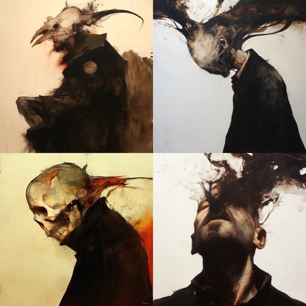 Eric Lacombe style, Midjourney Niji 6, render 1 of 4