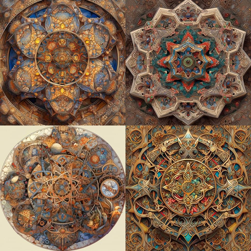 Eric Standley style, Midjourney Niji 5, render 1 of 4