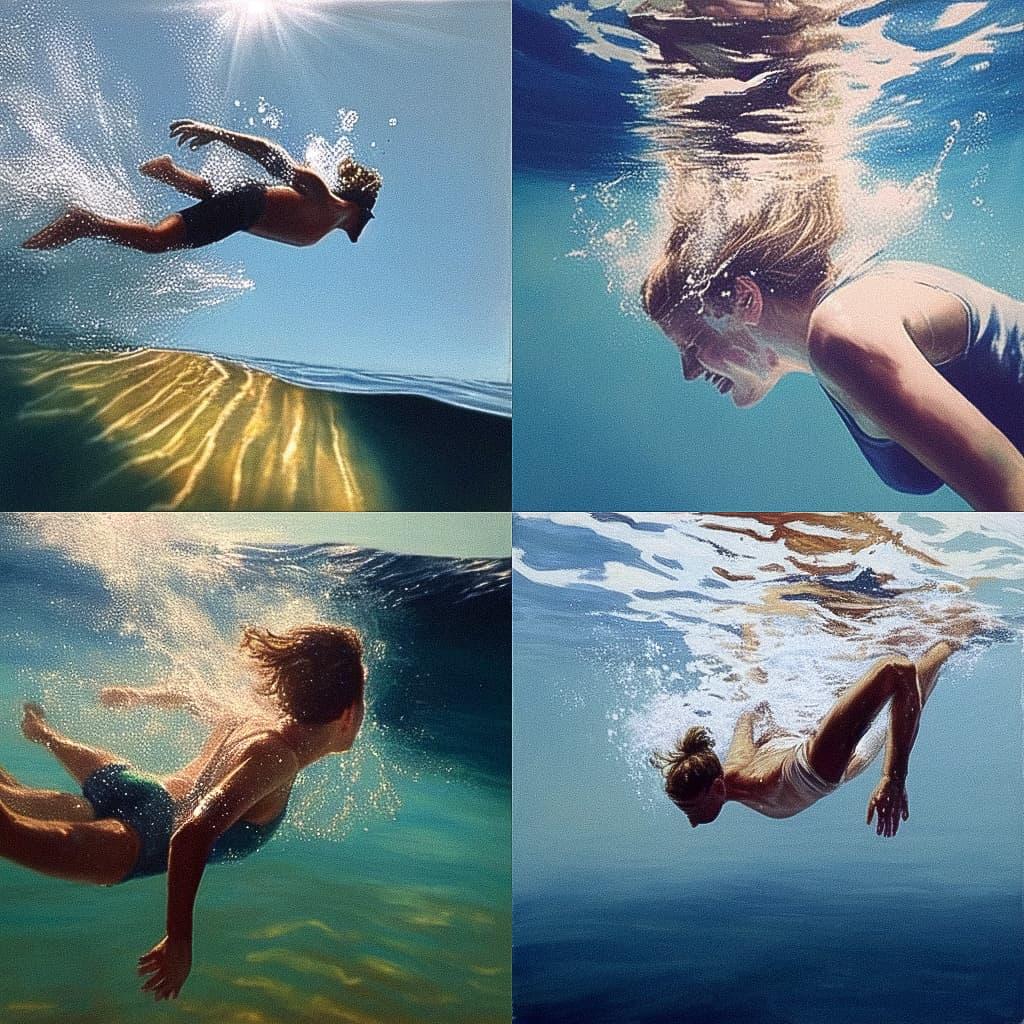 Eric Zener style, Midjourney Niji 4, render 1 of 4
