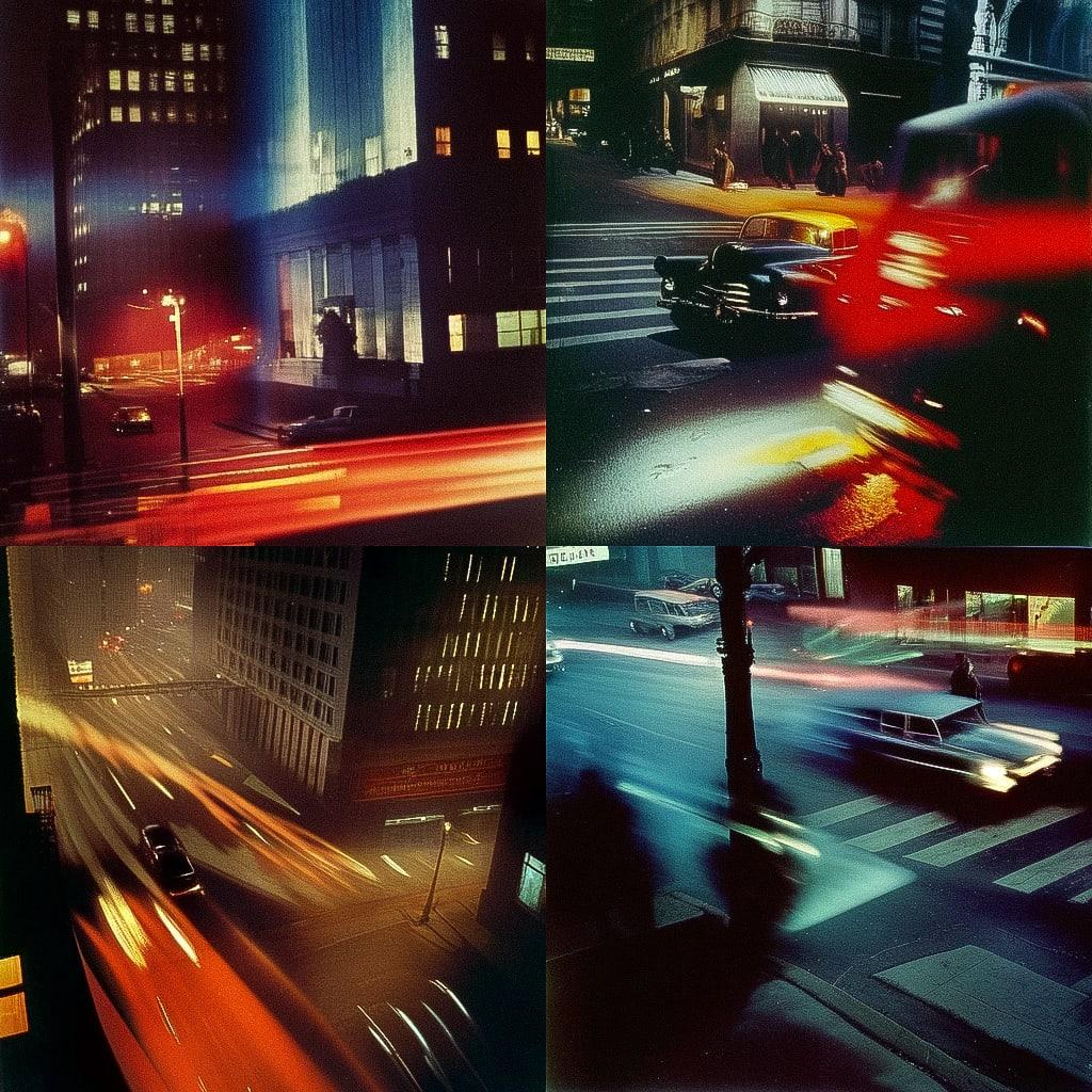 Ernst Haas style, Midjourney Niji 4, render 1 of 4