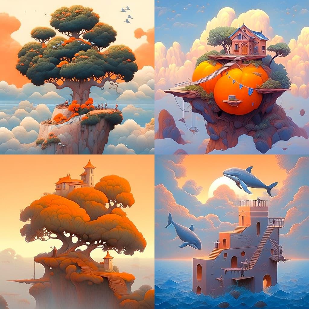 Evgeni Gordiets style, Midjourney Niji 5, render 1 of 4