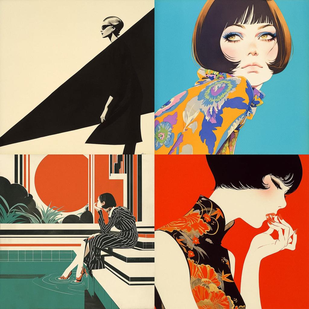 F. C. Gundlach style, Midjourney Niji 6, render 1 of 4