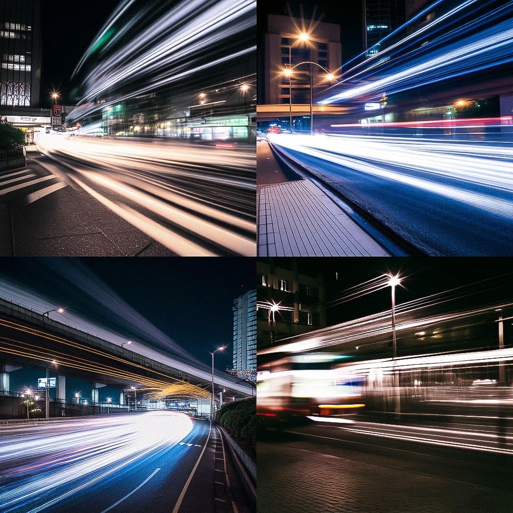 Fast shutter speed style, Midjourney Niji 5, render 1 of 4