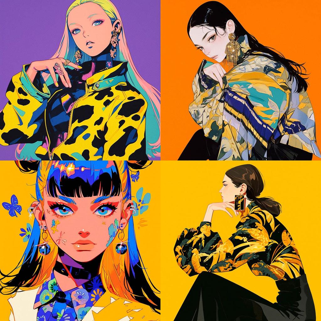 Fausto Puglisi style, Midjourney Niji 6, render 1 of 4