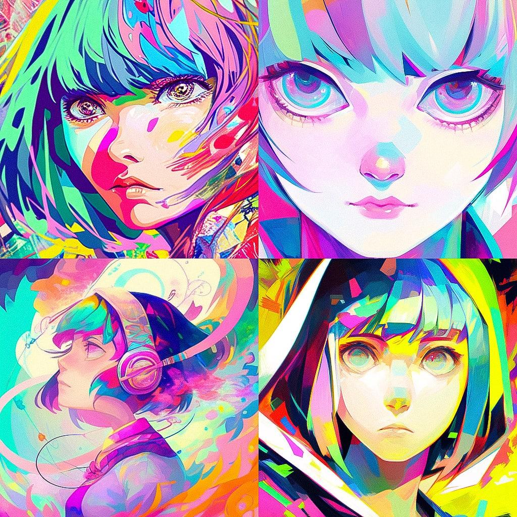 Fauvism style, Midjourney Niji 4, render 1 of 4