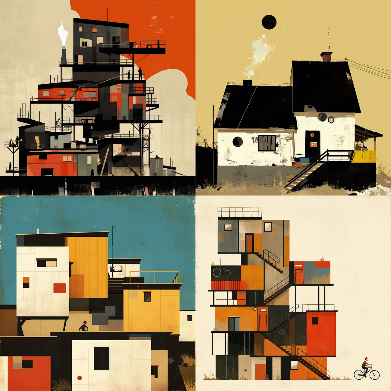 Federico Babina style, Midjourney Niji 6, render 1 of 4
