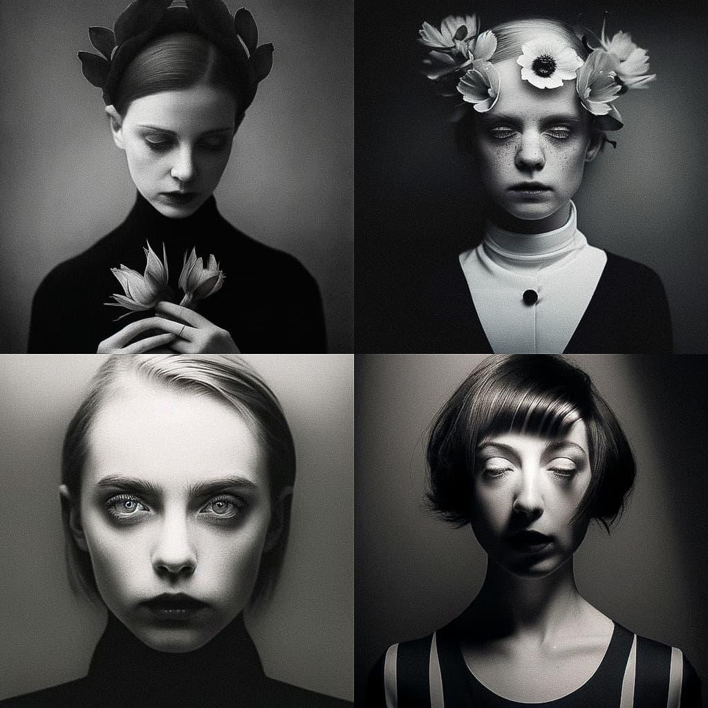 Flora Borsi style, Midjourney Niji 5, render 1 of 4