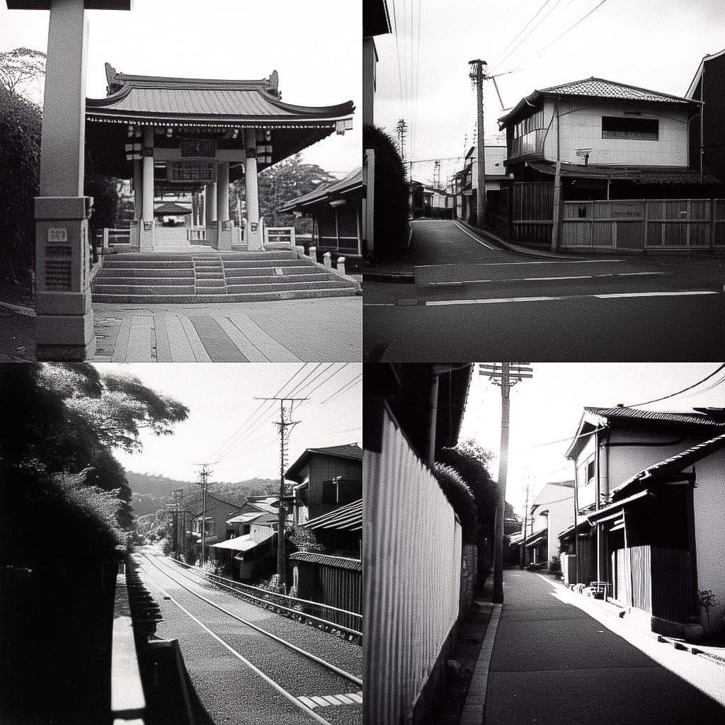 Fomapan 400 style, Midjourney Niji 4, render 1 of 4